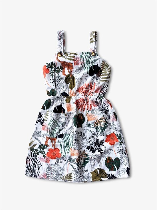 Sophia + Zeke Other - Sophia + Zeke Stitch Fix Kids Safari Jungle Print Sundress Boho Tropical Size 10